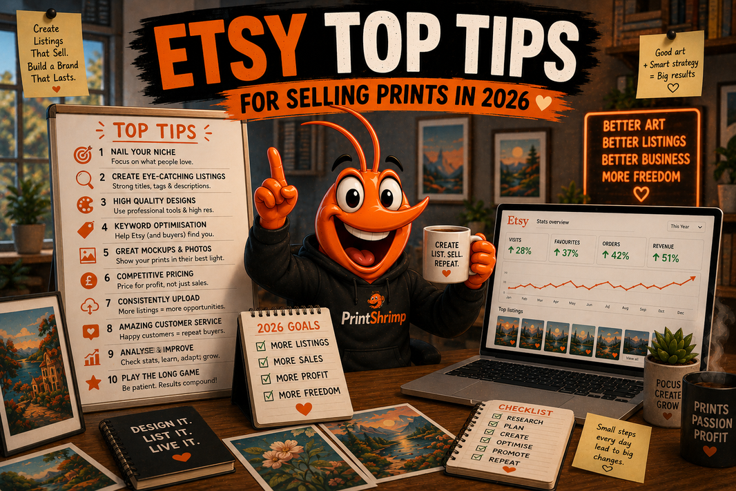 Etsy Top Tips for 2026: The Wall Art Seller's Playbook