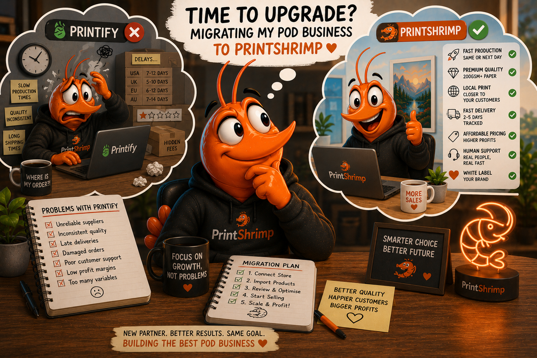 How to Migrate from Printify to PrintShrimp (Without Losing Sales)