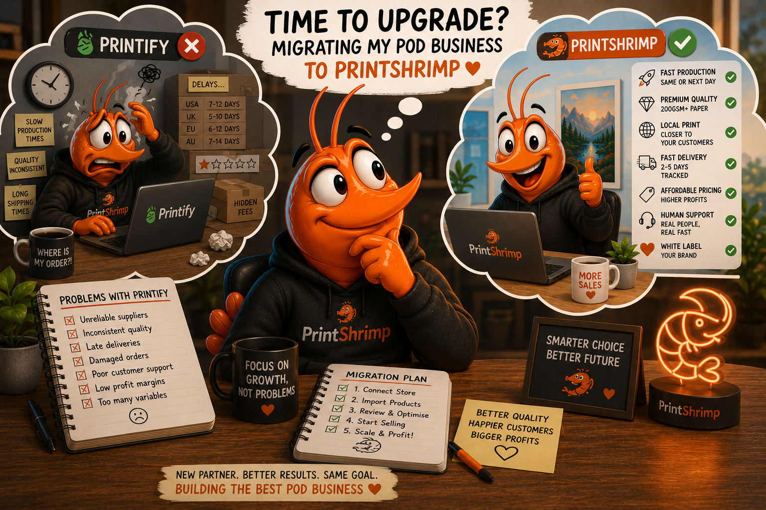 How to Migrate from Printify to PrintShrimp (Without Losing Sales)