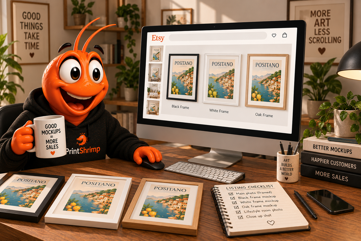 Why Accurate Framed Mockups Are Your Highest-Converting Etsy Tool