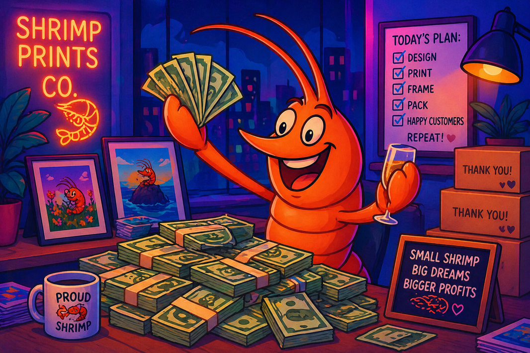 Selling Frames on Etsy: Why Framed Prints Outperform Posters